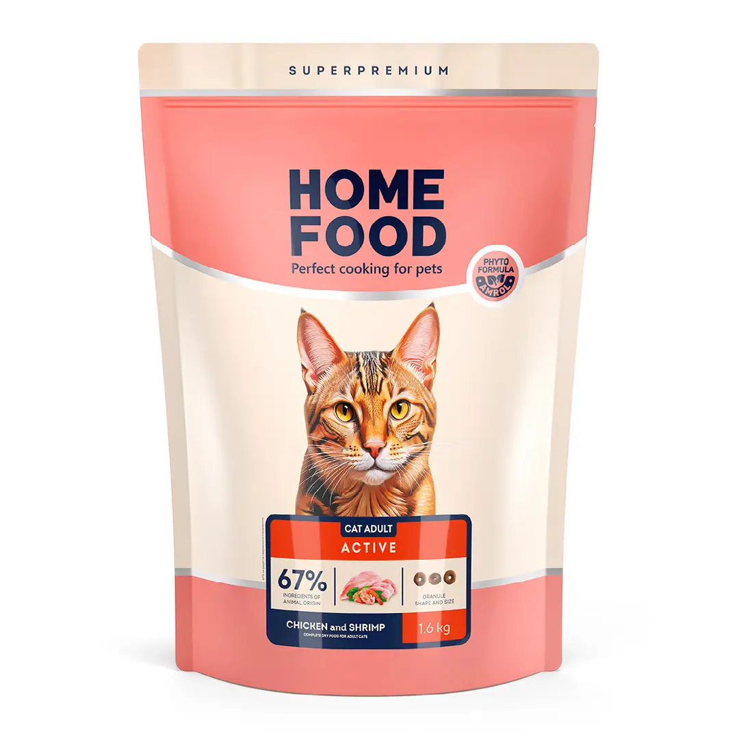 CAT ADULT Для активних «Курочка та креветка» 1.6 кг