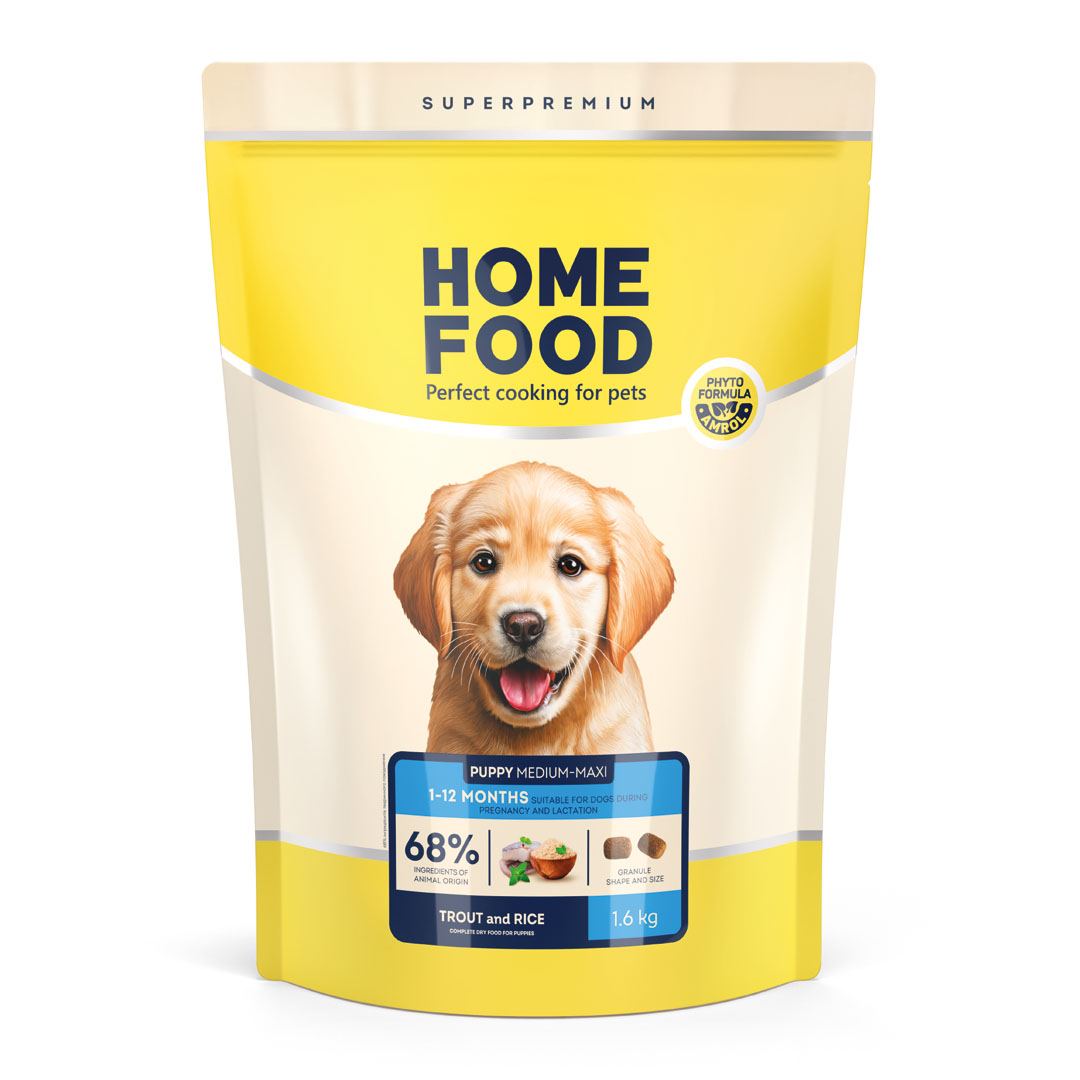 PUPPY MEDIUM/MAXI Гіпоалергенний «Форель з рисом» 1.6 кг
