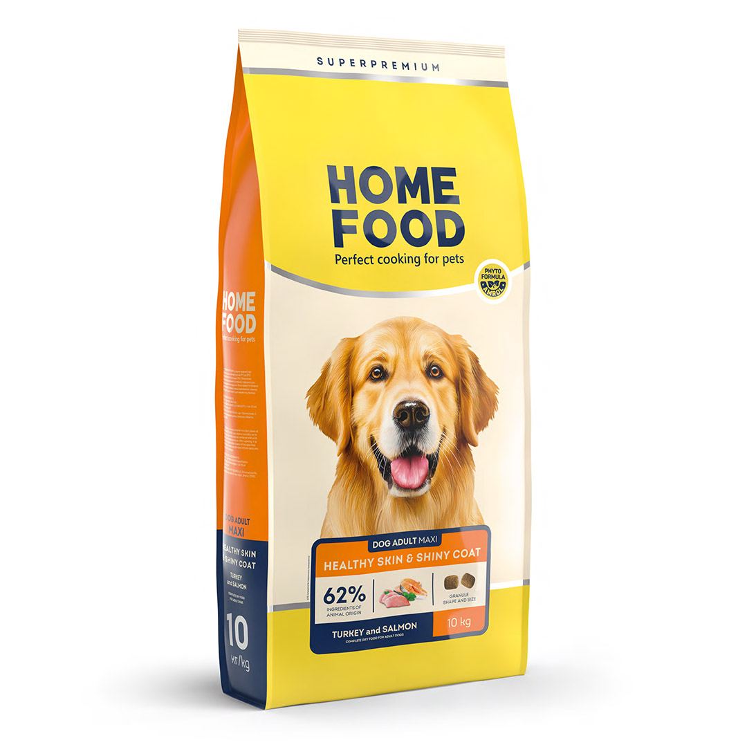 DOG ADULT MAXI Здорова шкіра та блиск шерсті «Індичка та Лосось» 10 кг