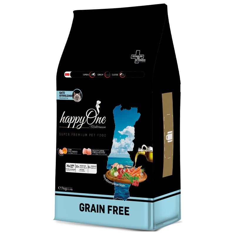 Сухий корм happyOne Premium Sterilized Cat Fresh Meat для стерилізованих кішок зі свіжим м'ясом 10кг