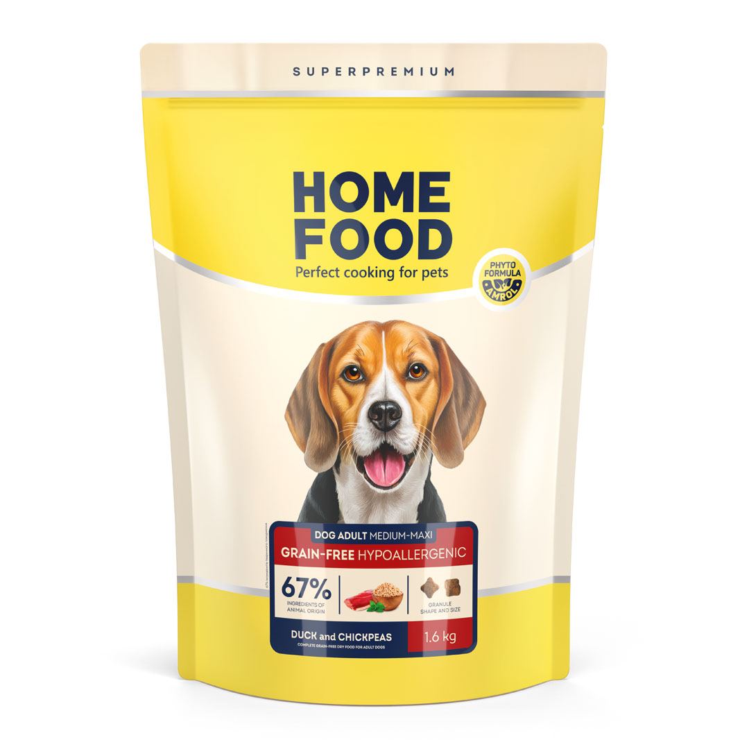 DOG ADULT MEDIUM/MAXI Беззерновий гіпоалергенний «М'ясо качки з нутом» 1.6 кг
