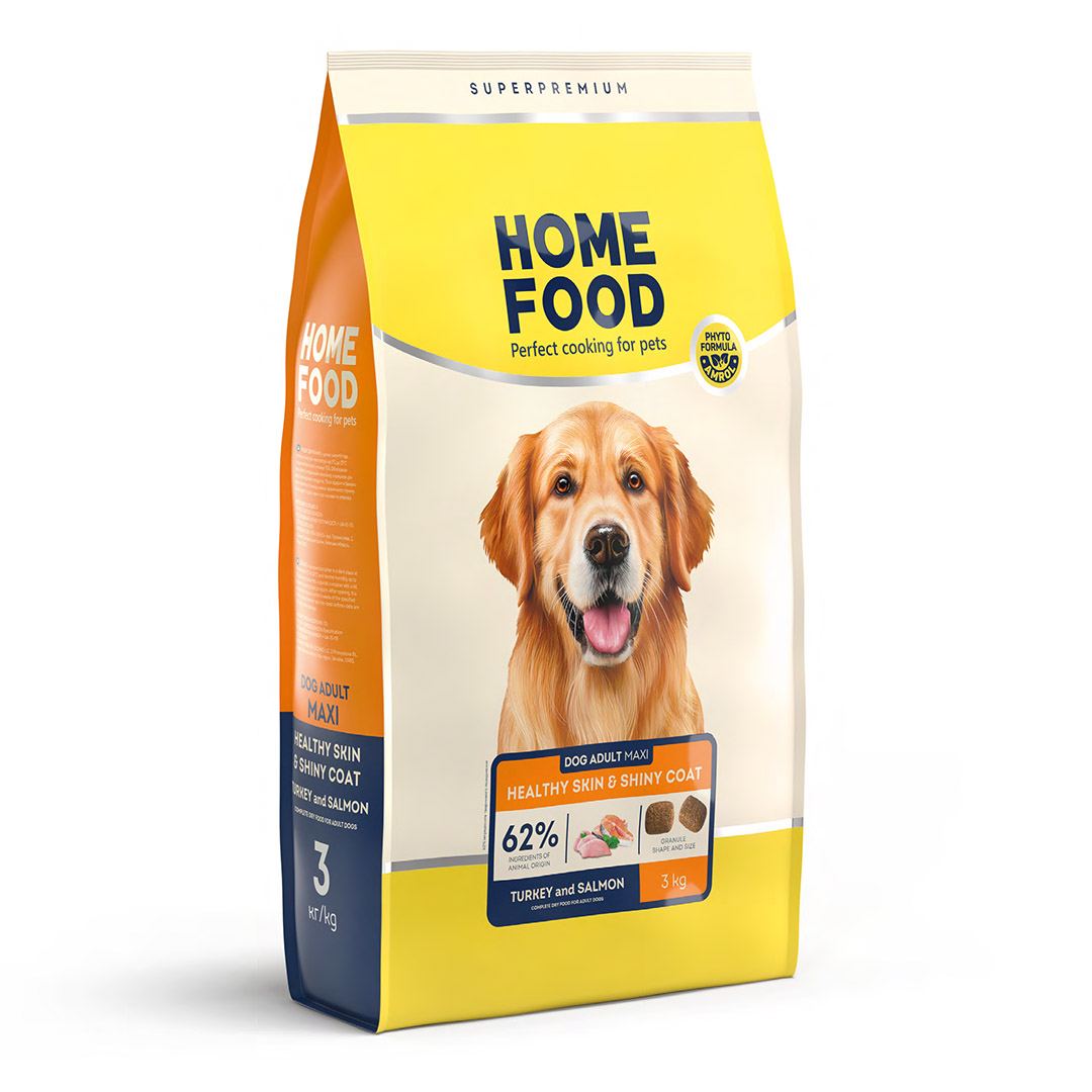 DOG ADULT MAXI Здорова шкіра та блиск шерсті «Індичка та Лосось» 3 кг