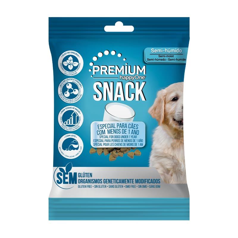 Ласощі для цуценят happyOne Premium Puppy Meat and Milk з м'ясом та молоком 100г