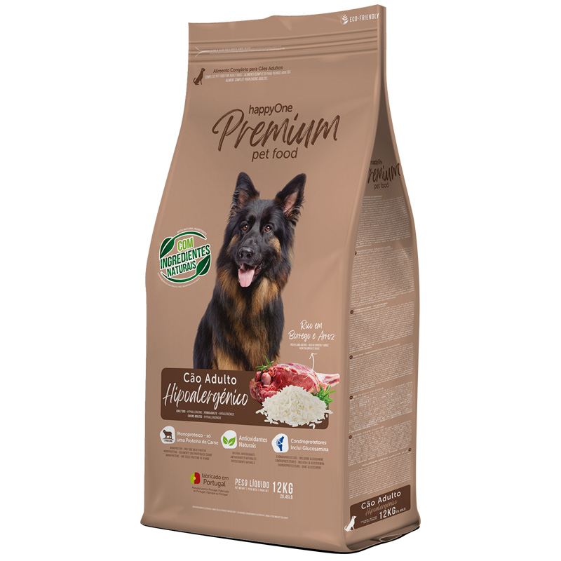Гіпоалергенний сухий корм happyOne Premium Adult Dog Hypoallergenic з ягням 4кг