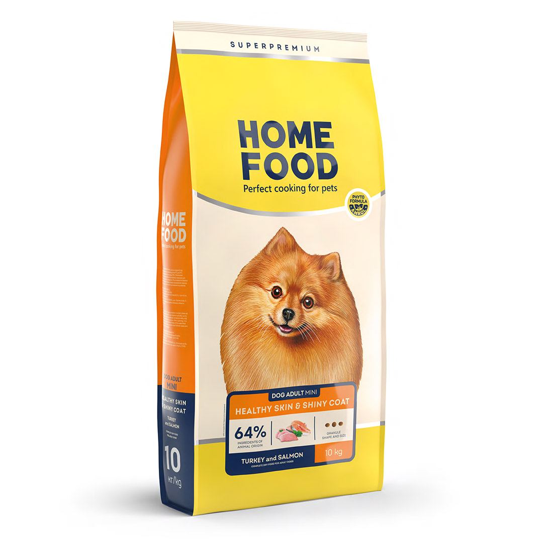 DOG ADULT MINI Здорова шкіра та блиск шерсті «Індичка та лосось» 10 кг