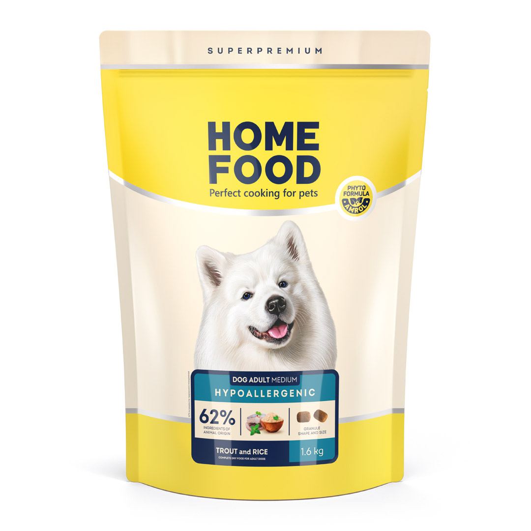 DOG ADULT MEDIUM Гіпоалергенний «Форель з рисом» 1.6 кг